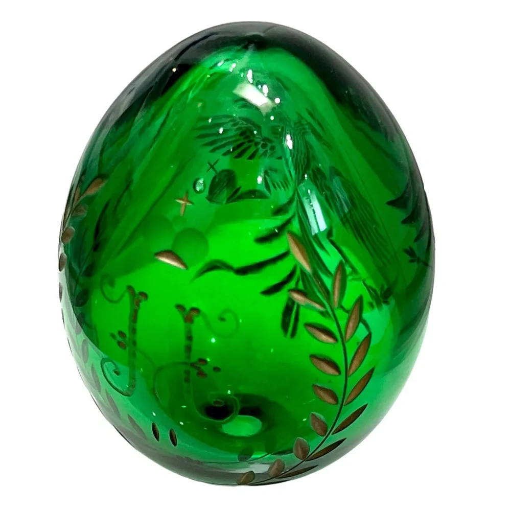 Vintage green crystal